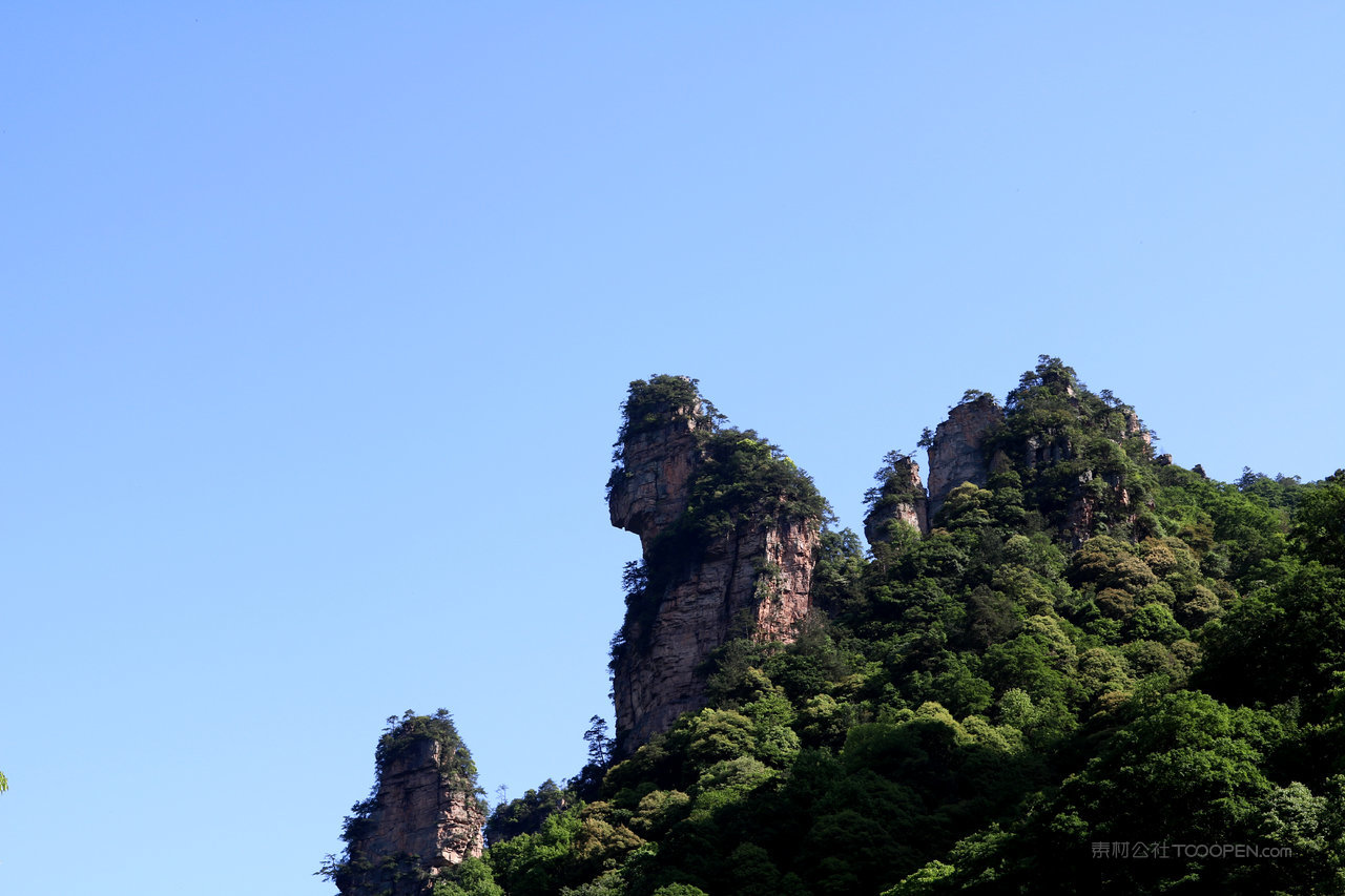 张家界风景画摄影图