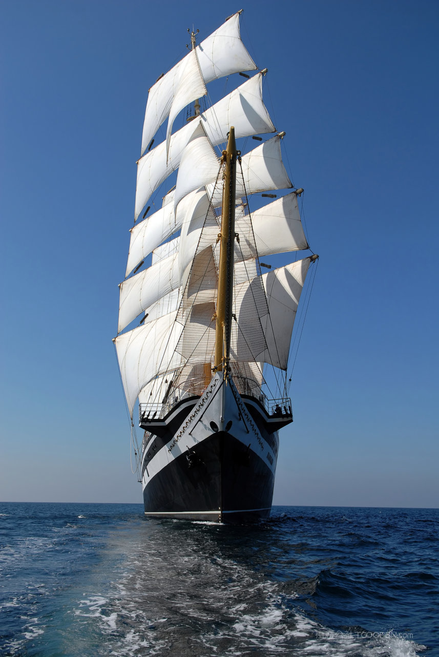 海景帆船图片素材