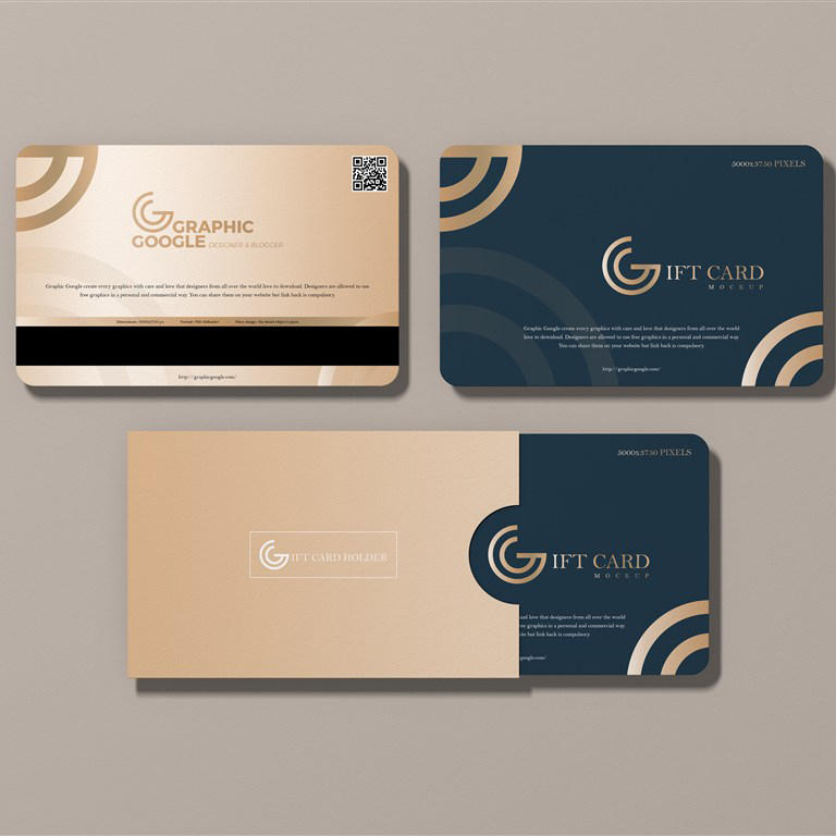 现代礼品卡样机