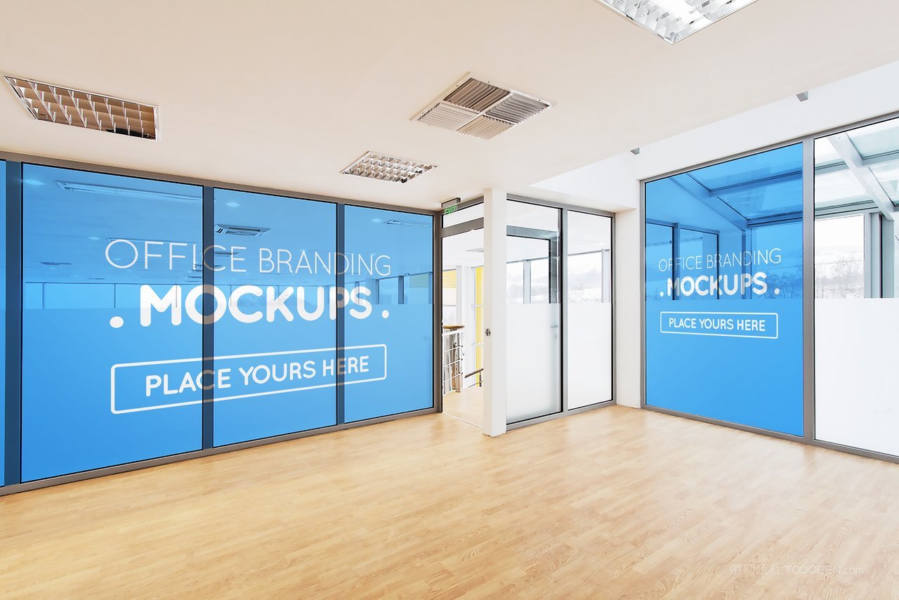 办公室海报样机