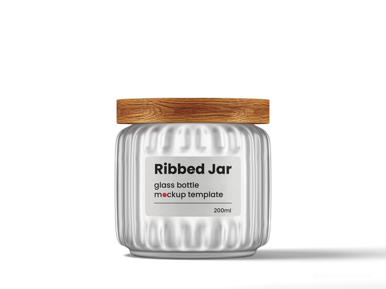 带木盖的罗纹罐样机