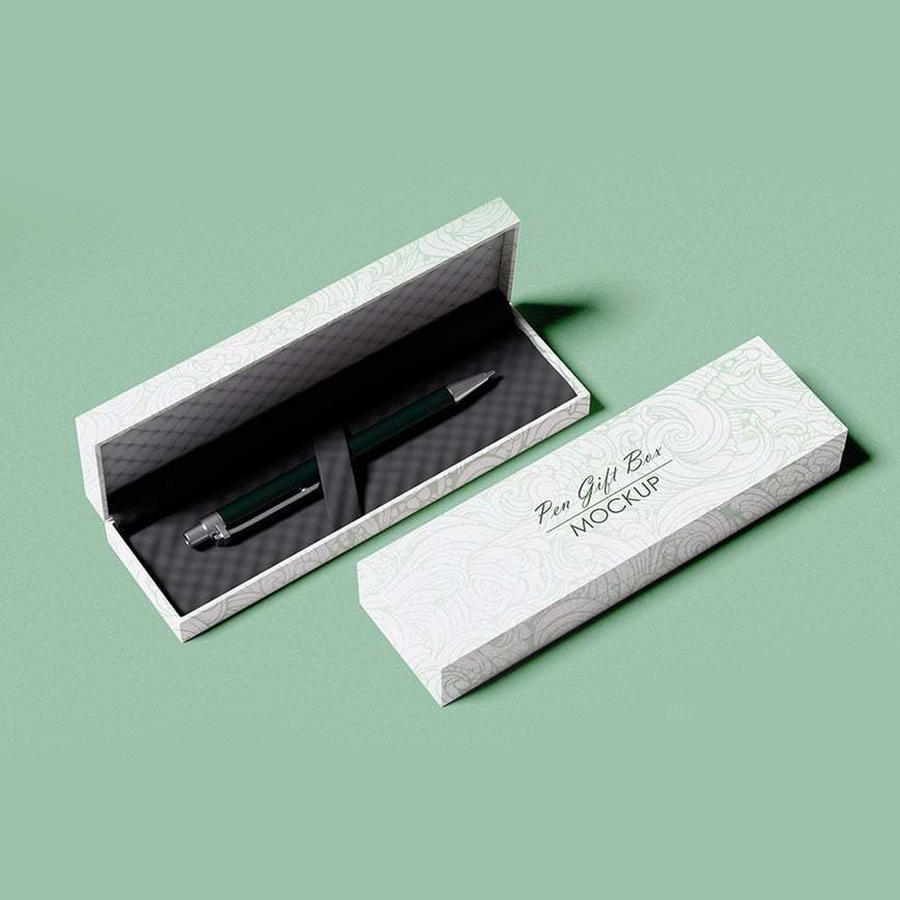 笔和礼品盒样机
