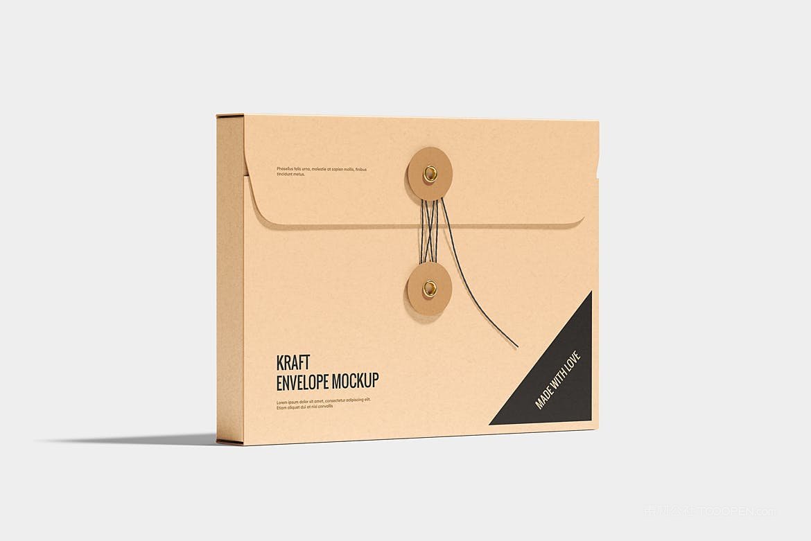 牛皮纸信封盒样机