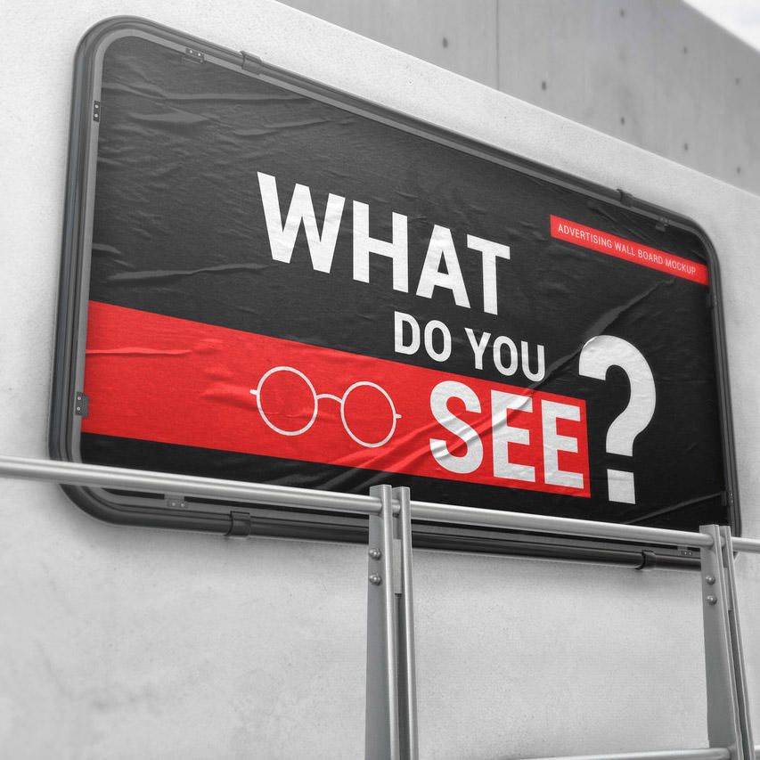 户外广告牌样机