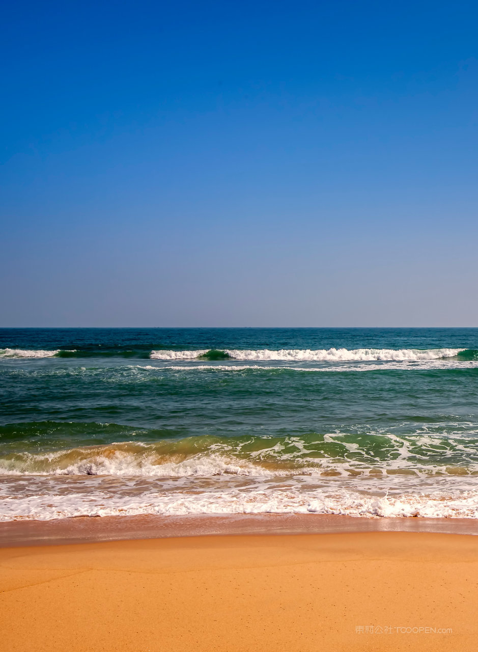 大海平面图风景画
