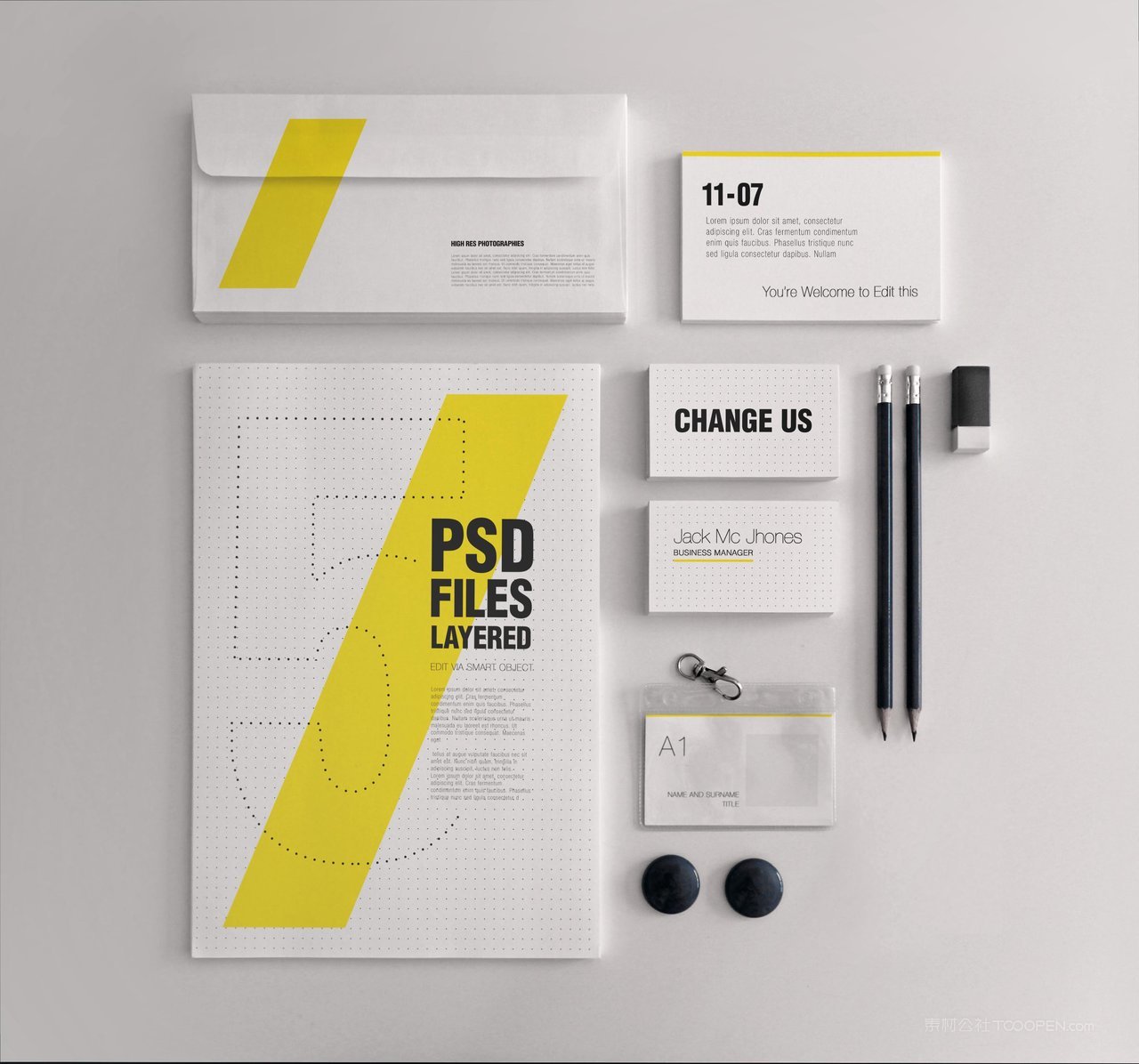 【1271期】柠檬黄公司办公品牌vi样机 (29)