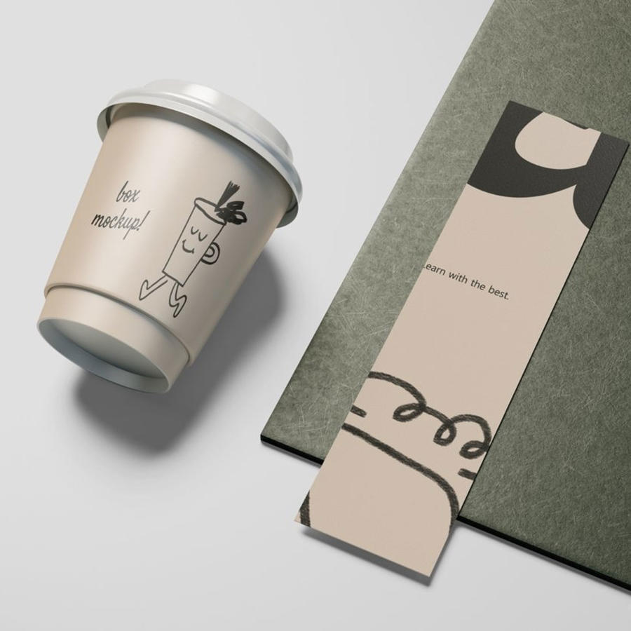 商务高质量咖啡奶茶杯子样机