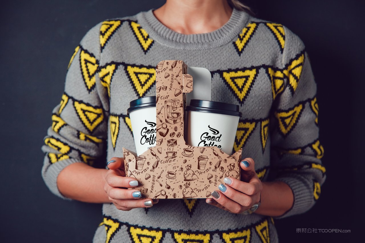 外卖咖啡包装样机