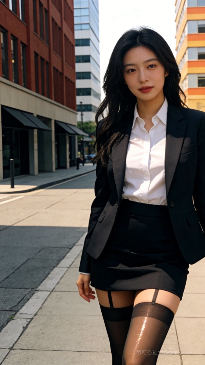 白领美女商务性感模特女性长腿丝袜职场