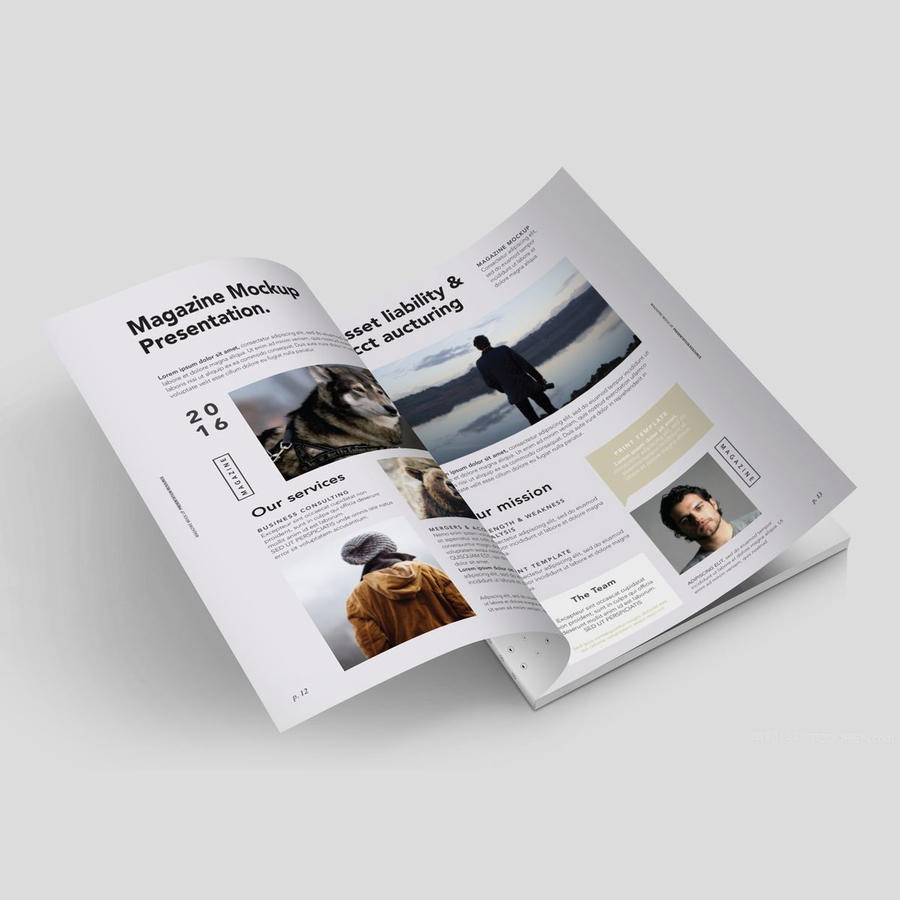 简洁杂志书籍样机 (32)