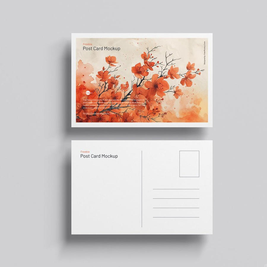 明信片贺卡样机