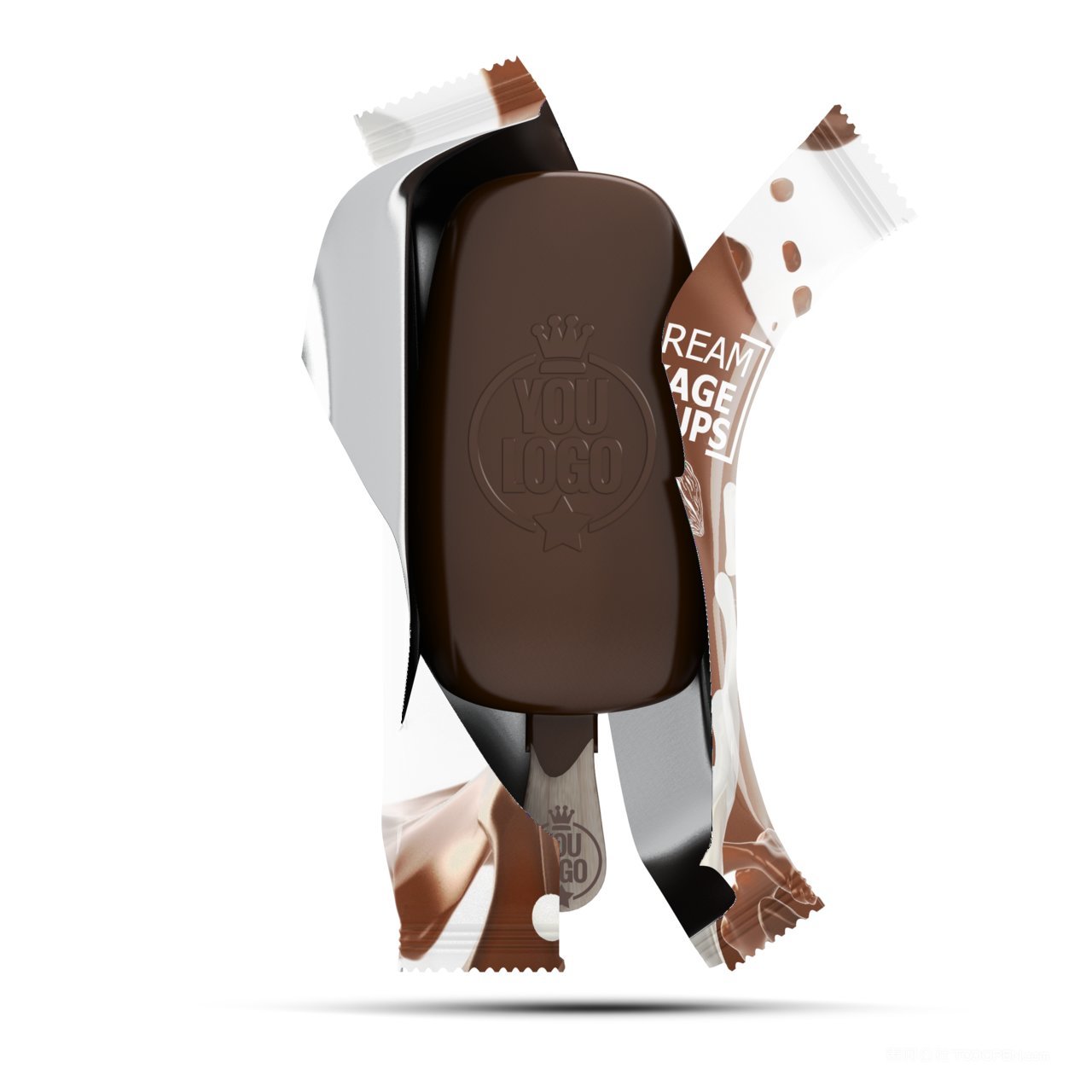 巧克力雪糕样机