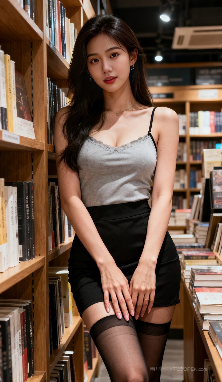 少女苗条短裙气质丝袜性感美女长腿大胸