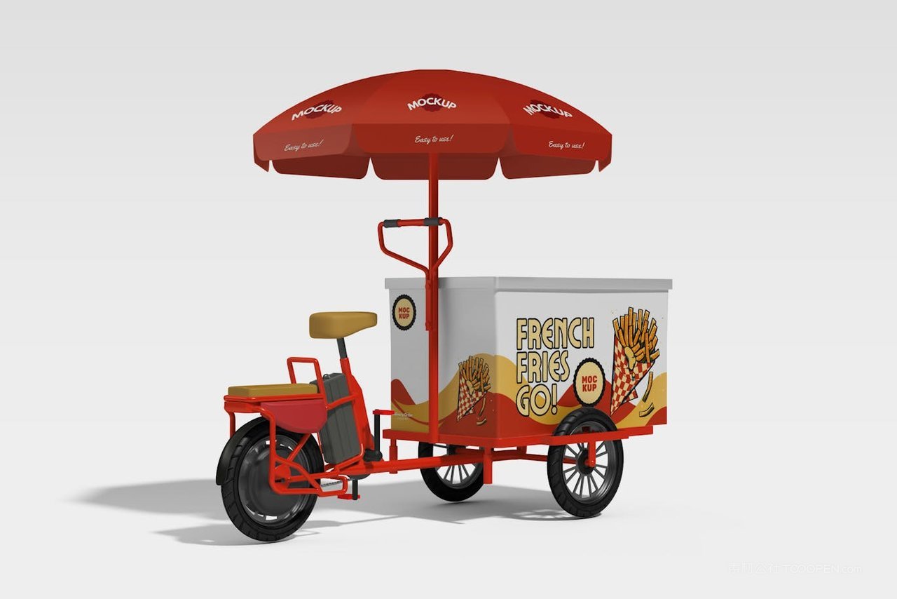 三轮车外卖车样机