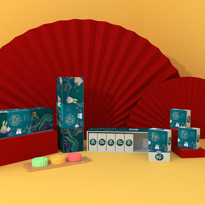 月饼包装盒样机