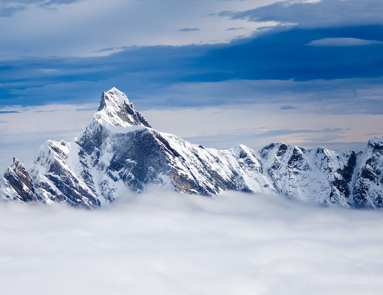 雪山雪景图片素材