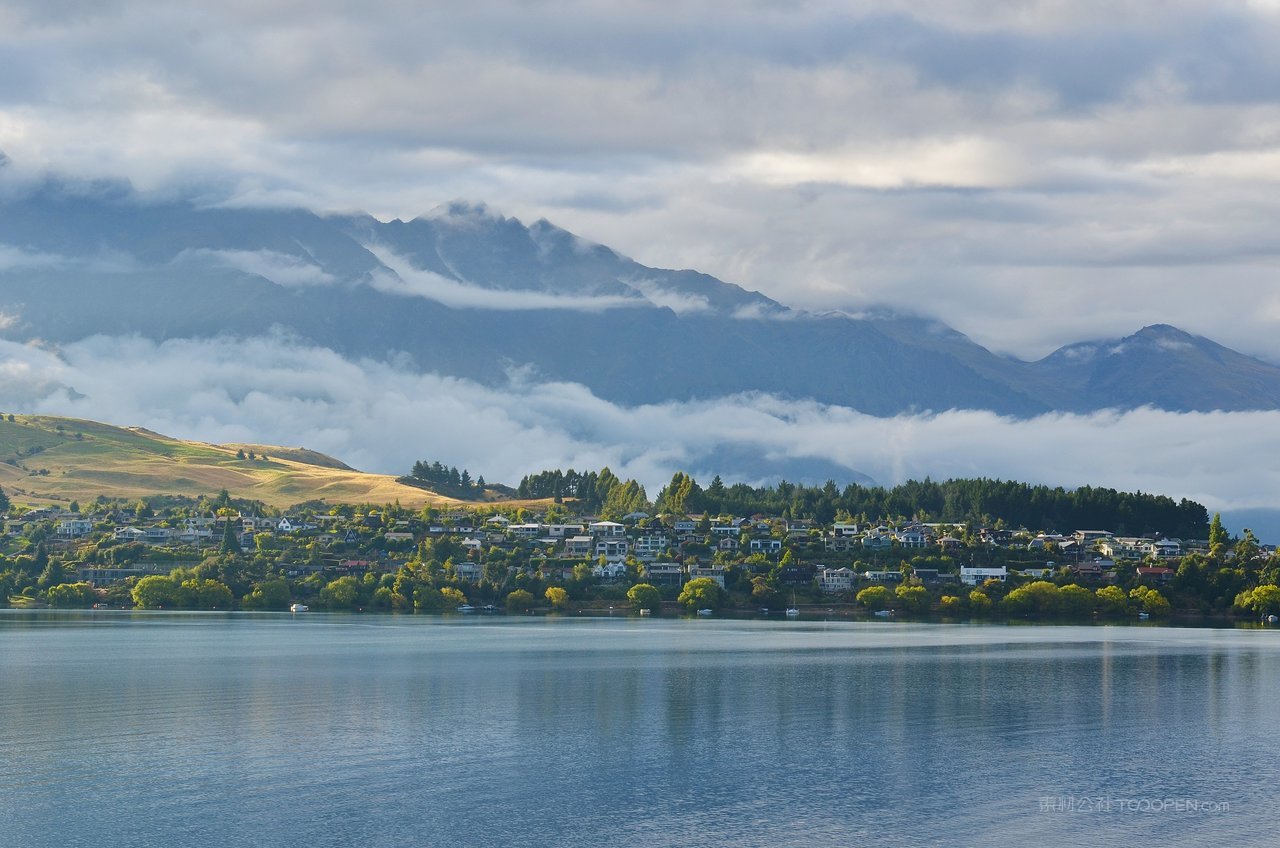 新西兰风光美景山水画
