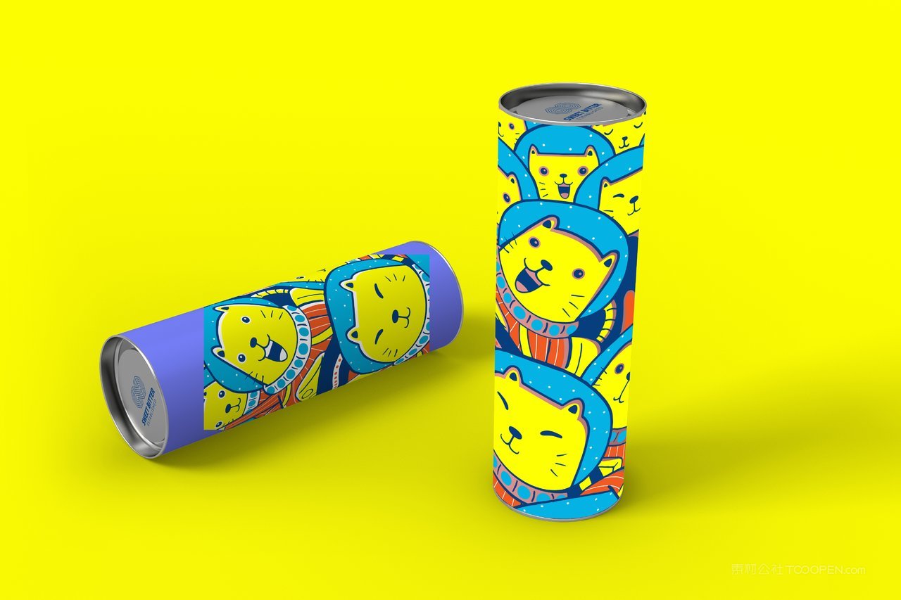 【1261期】毕业设计易拉罐卡通高端文创品牌vi样机 (24)