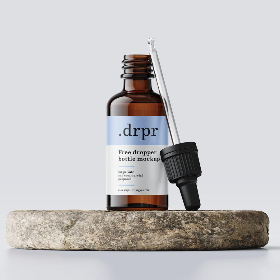 精油精华液滴管瓶包装样机 (2)