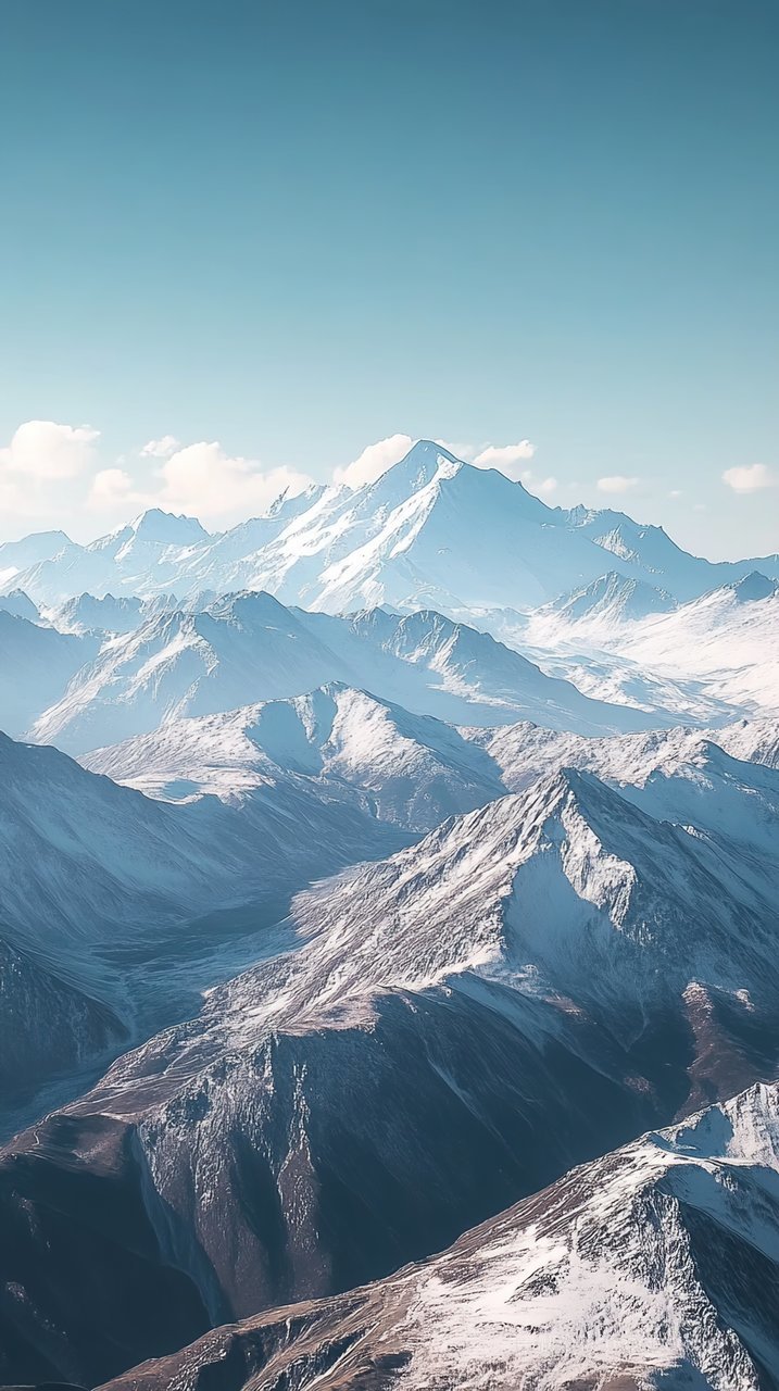风景唯美群山山峰意境景色天空景观