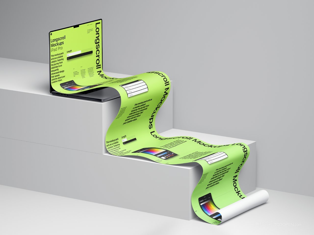 macbookpro长卷轴样机