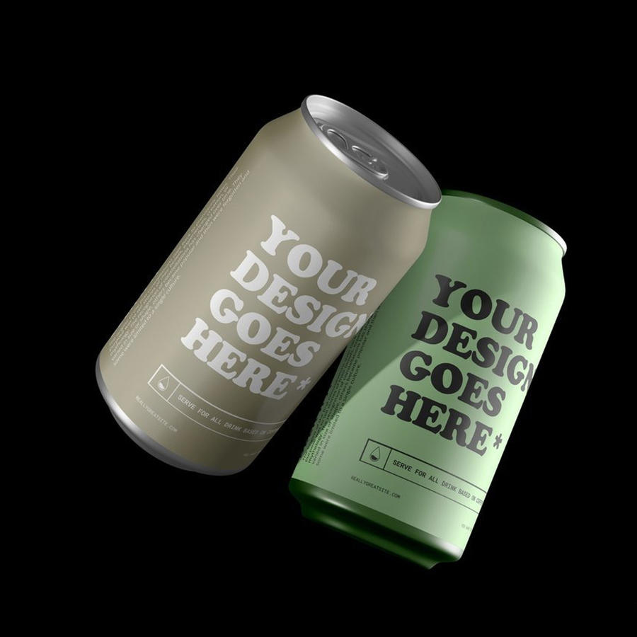 苏打水易拉罐样机