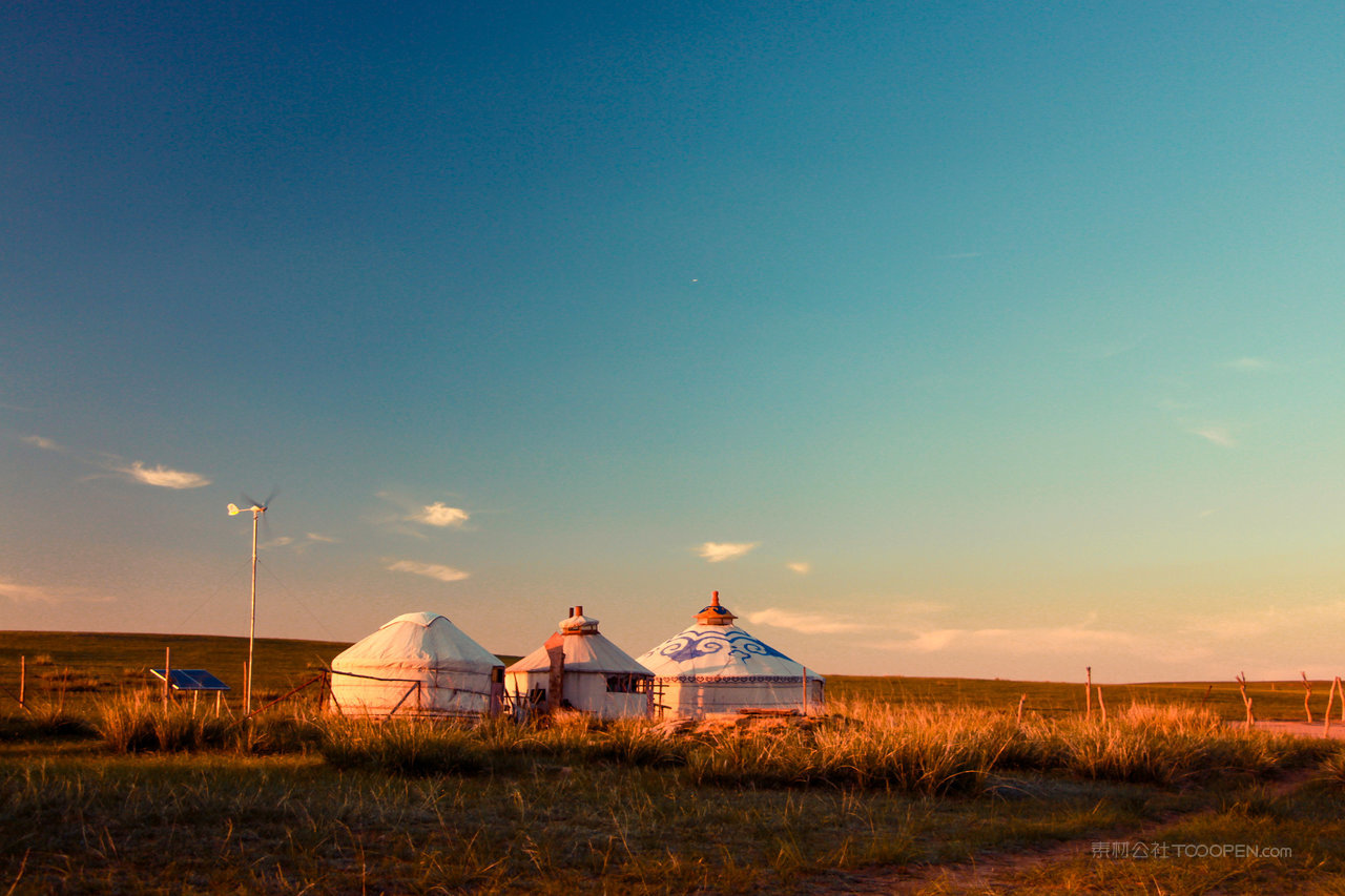 内蒙古美景风景画图片