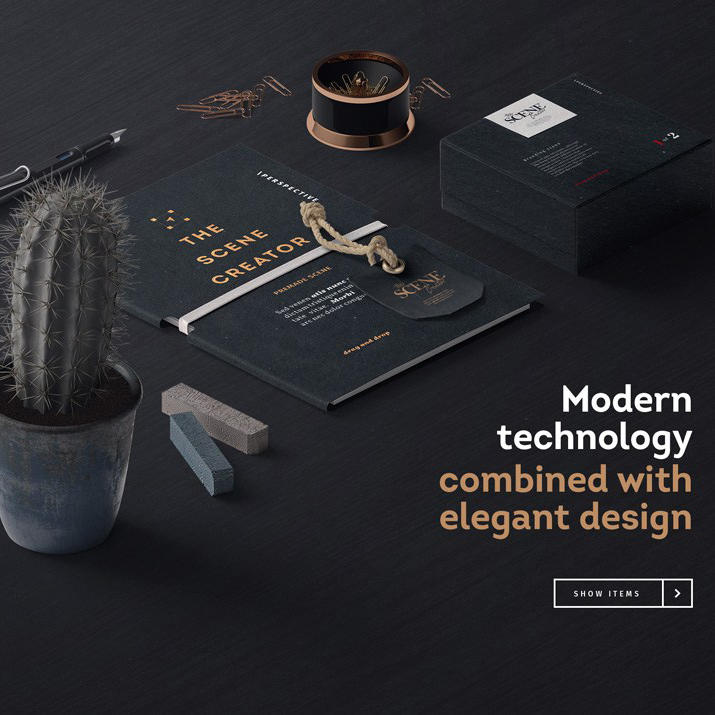 笔记本包装盒钢笔桌面样机