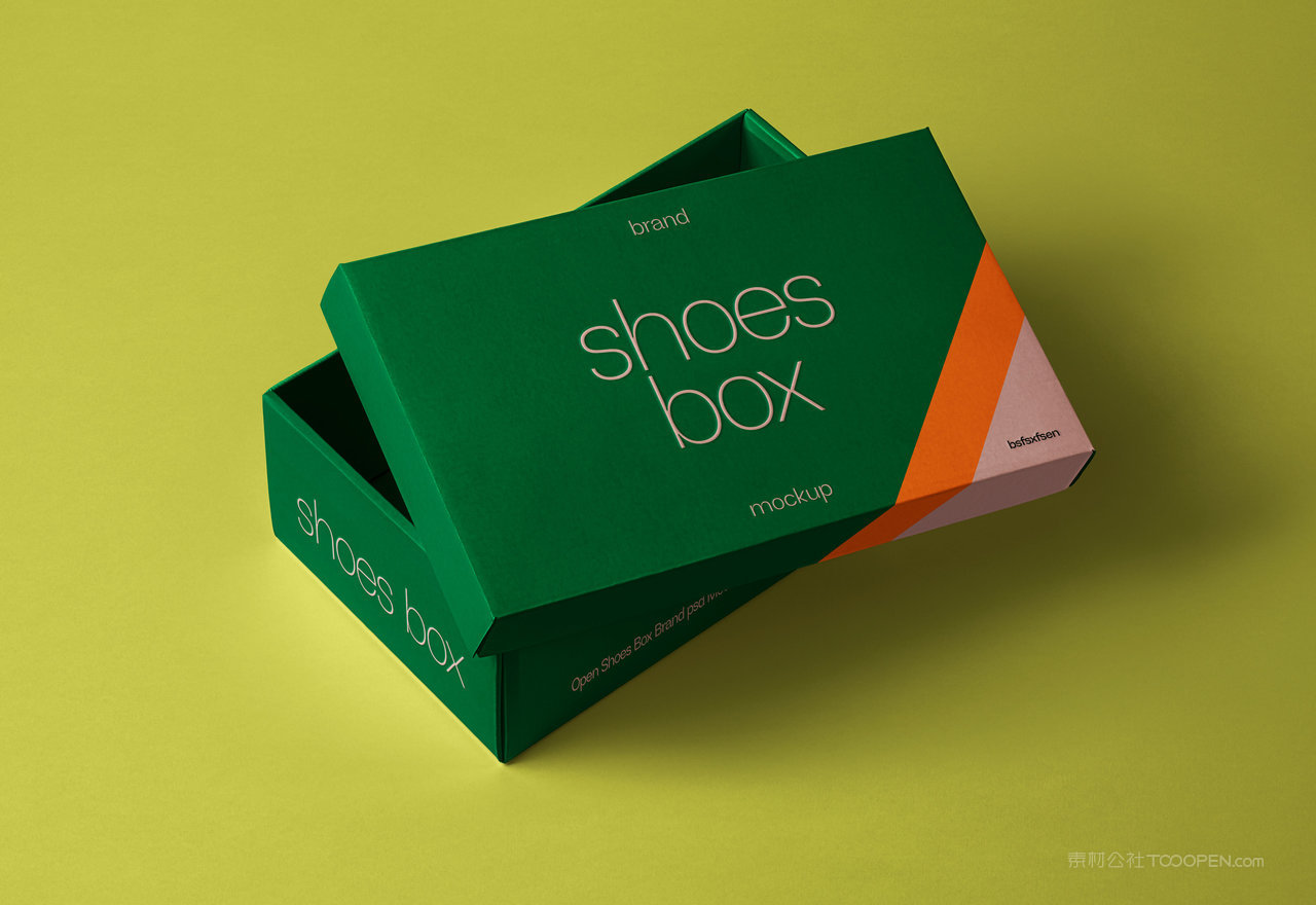 鞋盒样机效果图