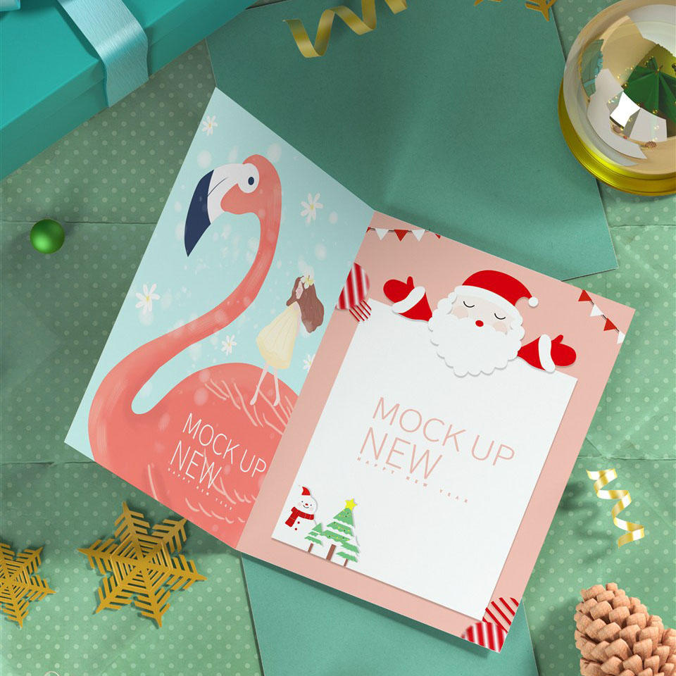 圣诞贺卡样机