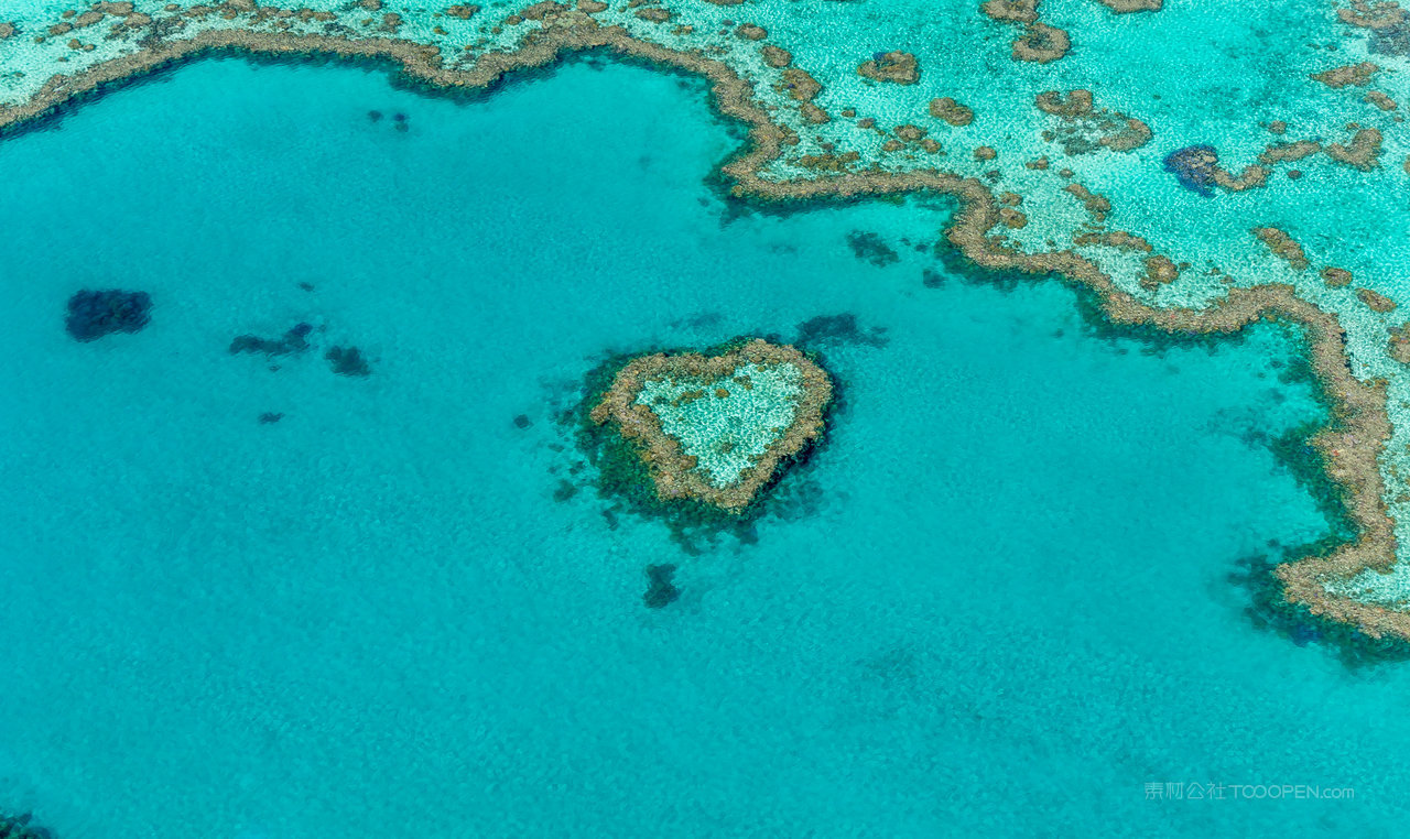 沙滩海景高清摄影图片