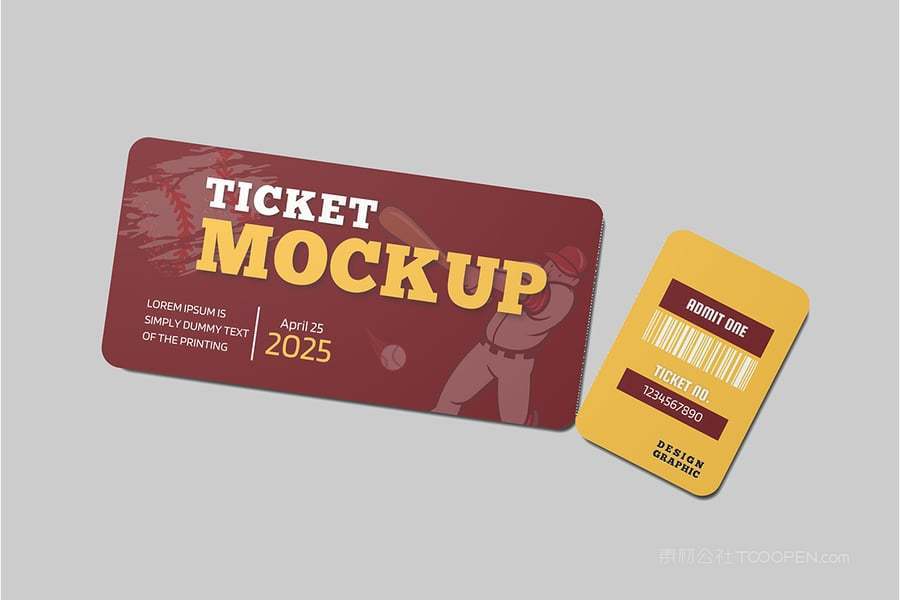 门票模型样机