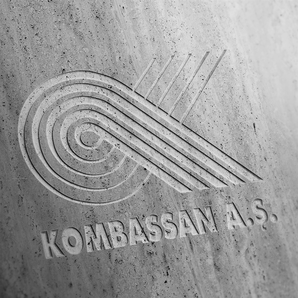 雕刻在墙上的标志样机