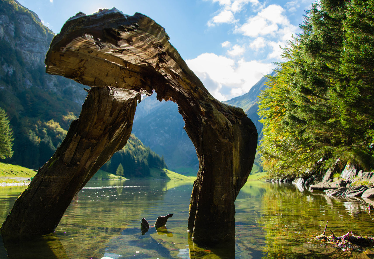 高清瑞士风景画图片