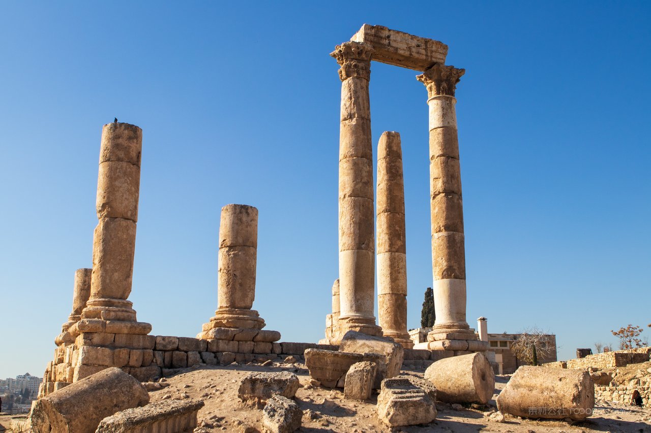 唯美约旦风景画图片