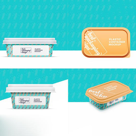 保鲜盒样机模版