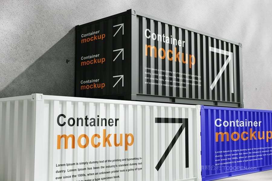 货柜表面设计样机