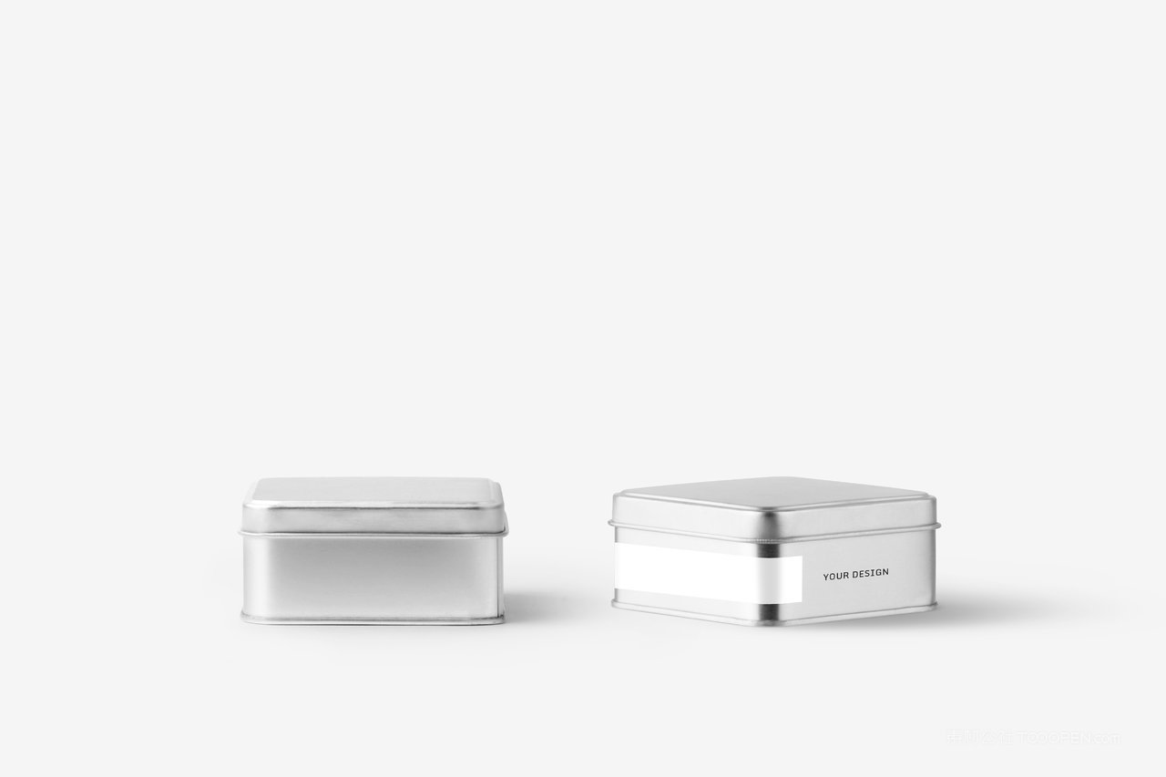 马口铁盒品牌vi展示贴图样机