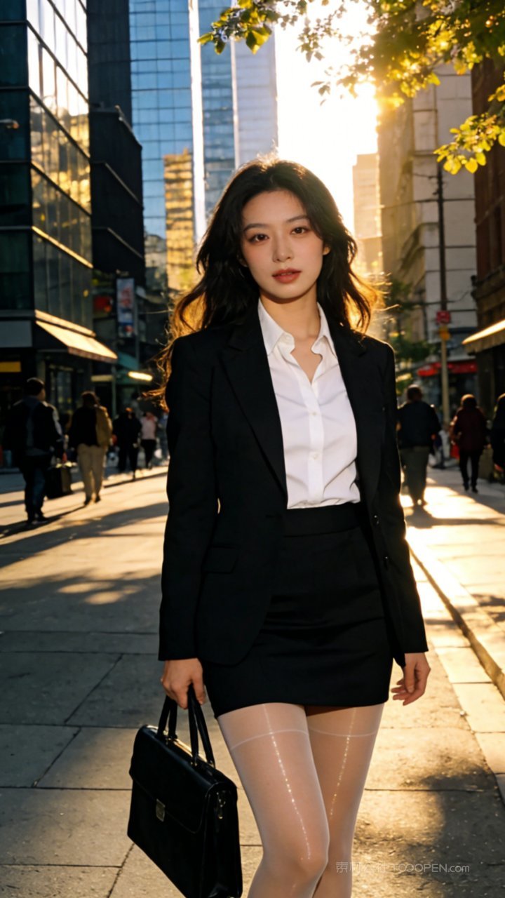 丝袜职场长腿商务女性美女性感白领模特