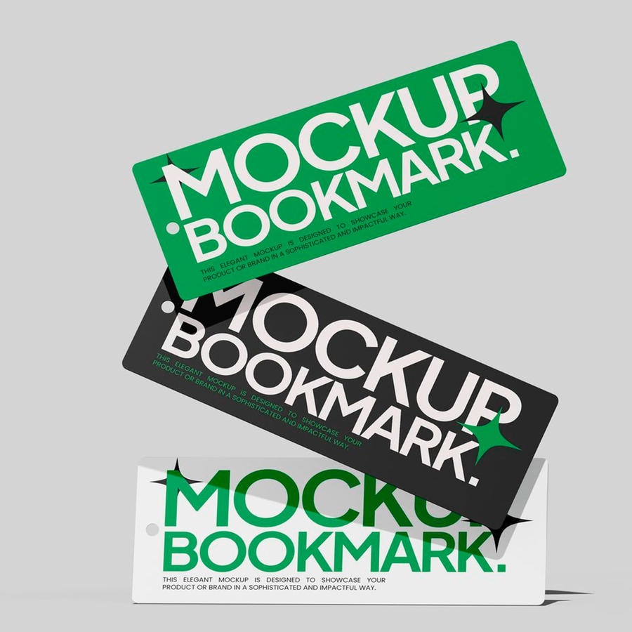 书签模板样机