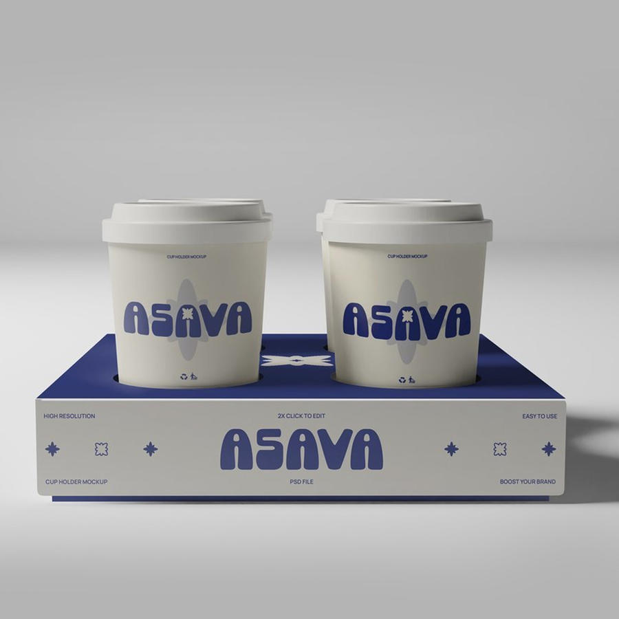 外卖咖啡杯架样机