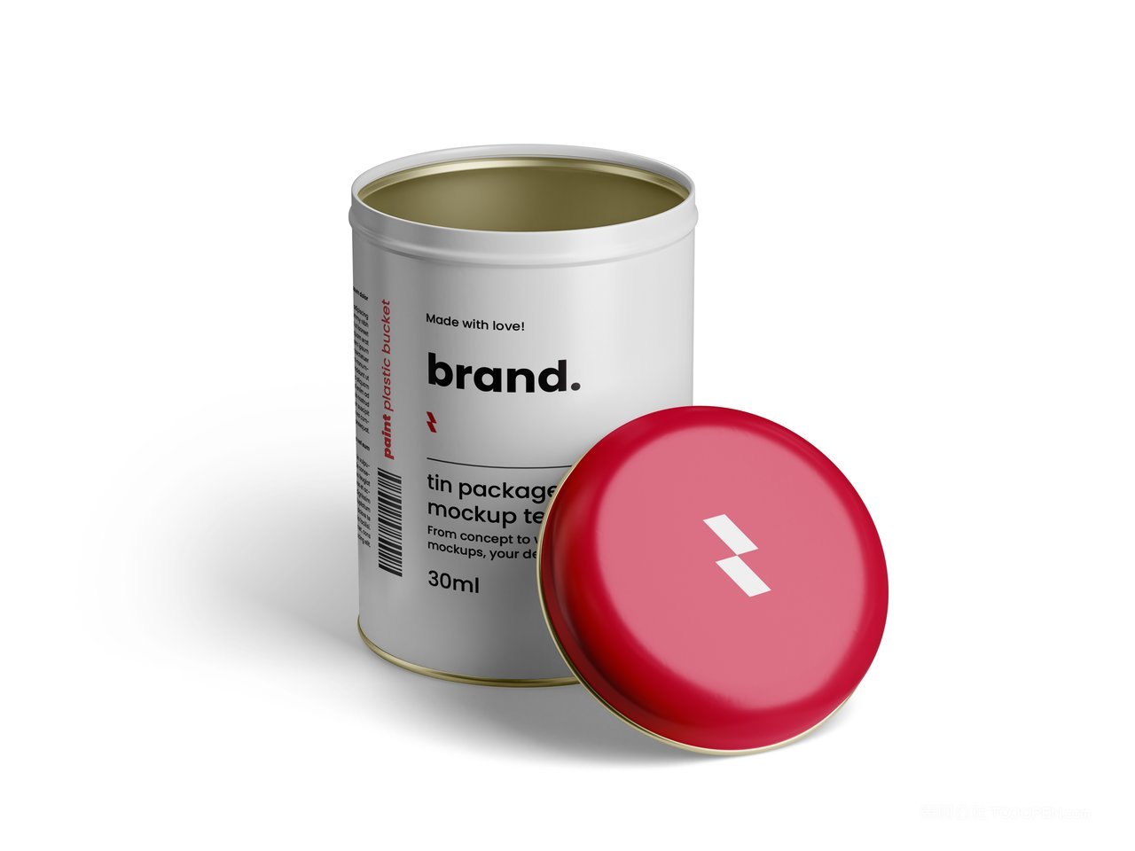 圆柱形锡容器样机