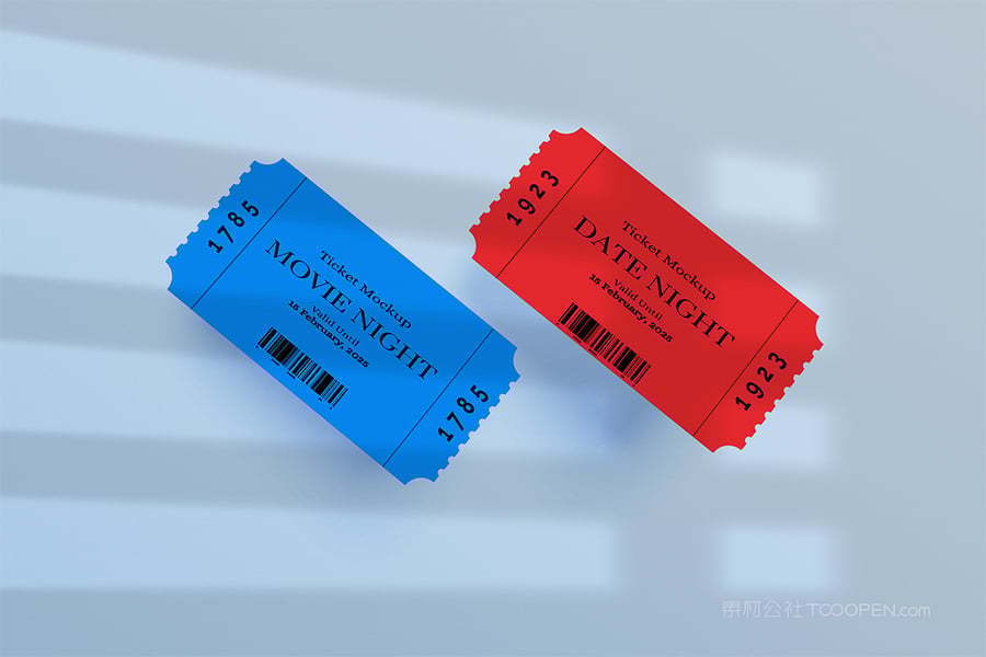 出场券门票样机