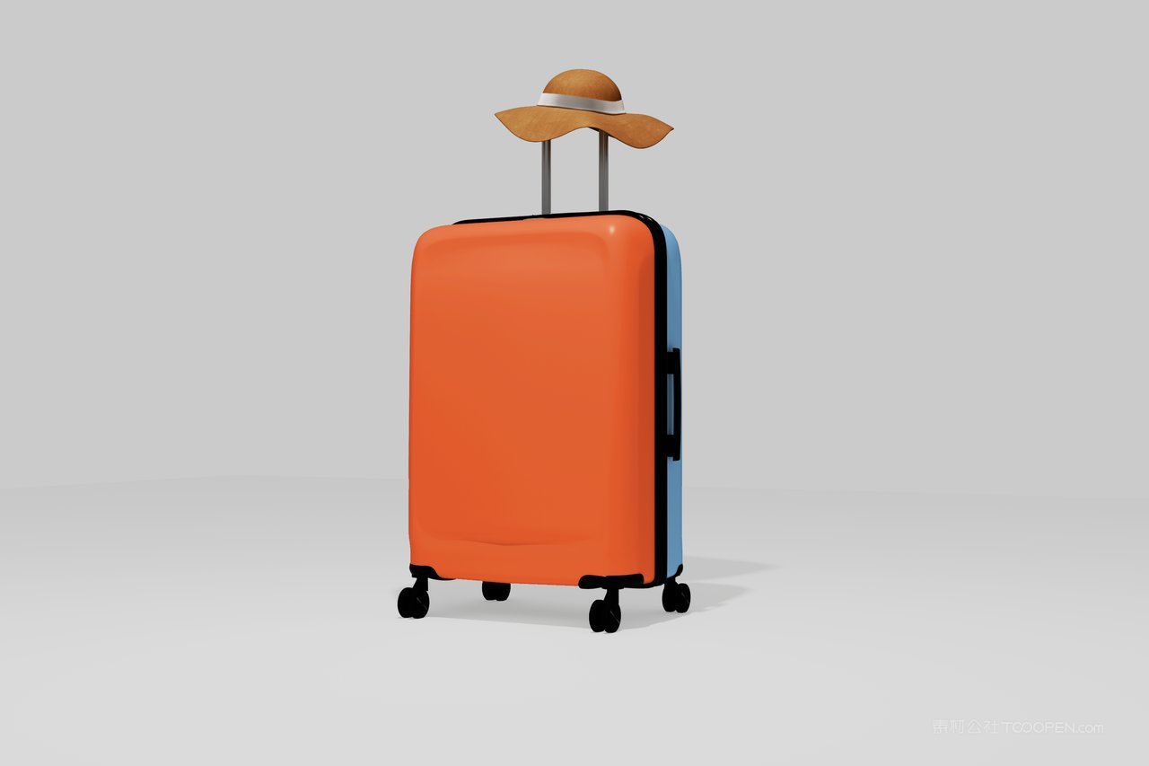 手提箱行李箱样机