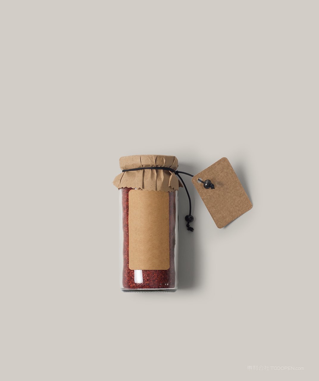 辣椒高级玻璃瓶包装样机
