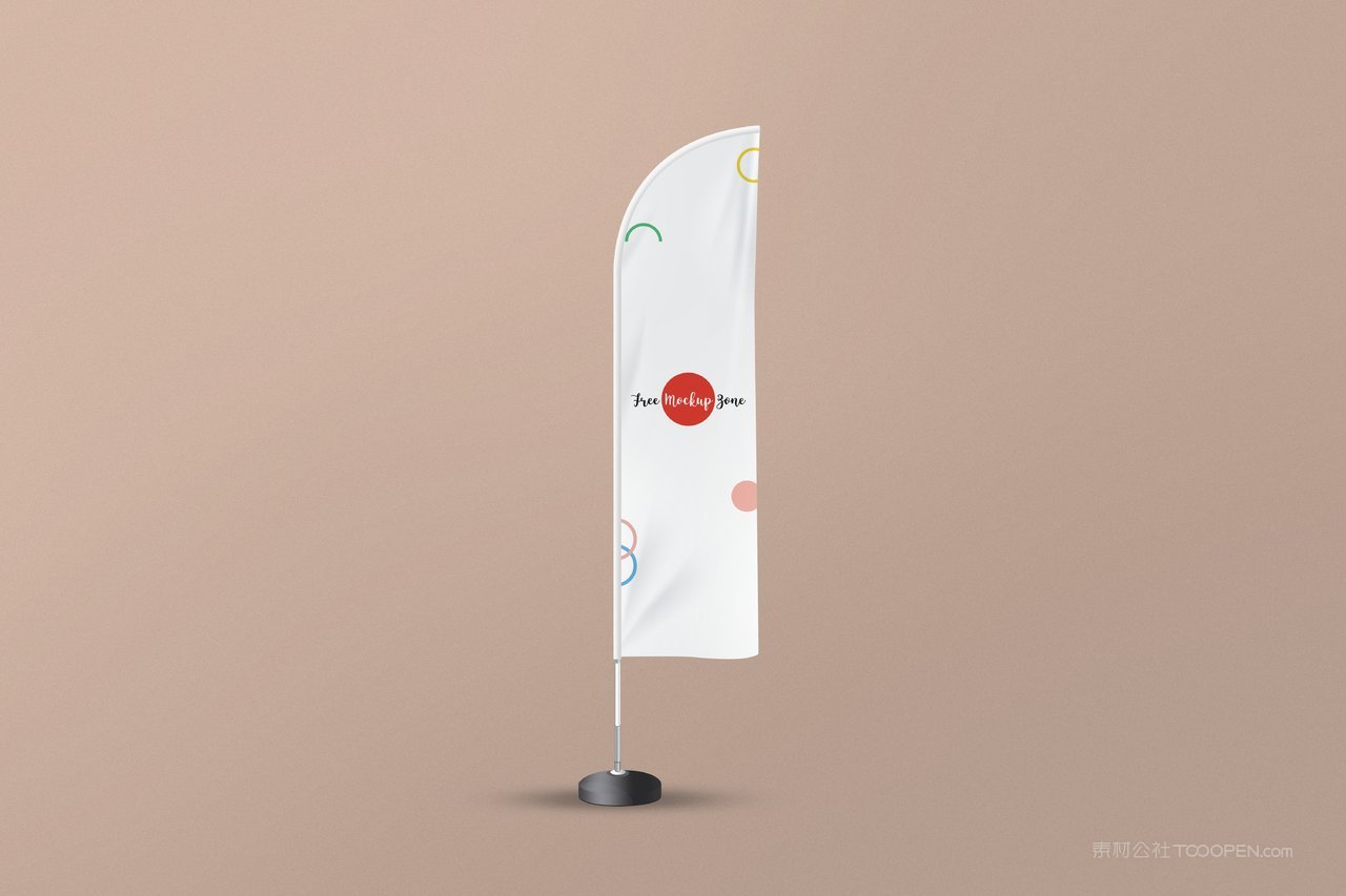 罗马旗刀旗品牌vi展示贴图样机