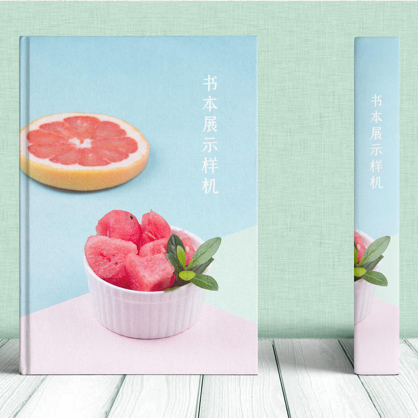 清新简约品牌设计vi手册应用书本样机