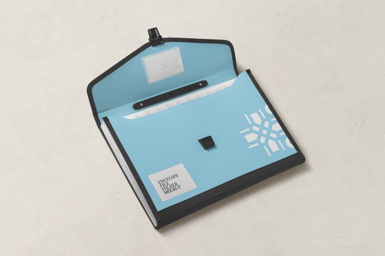 信封文件文件夹样机