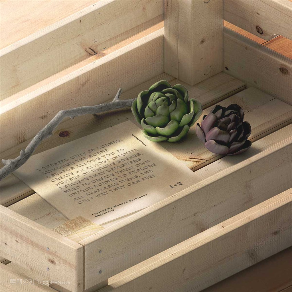 文艺桌面样机素材