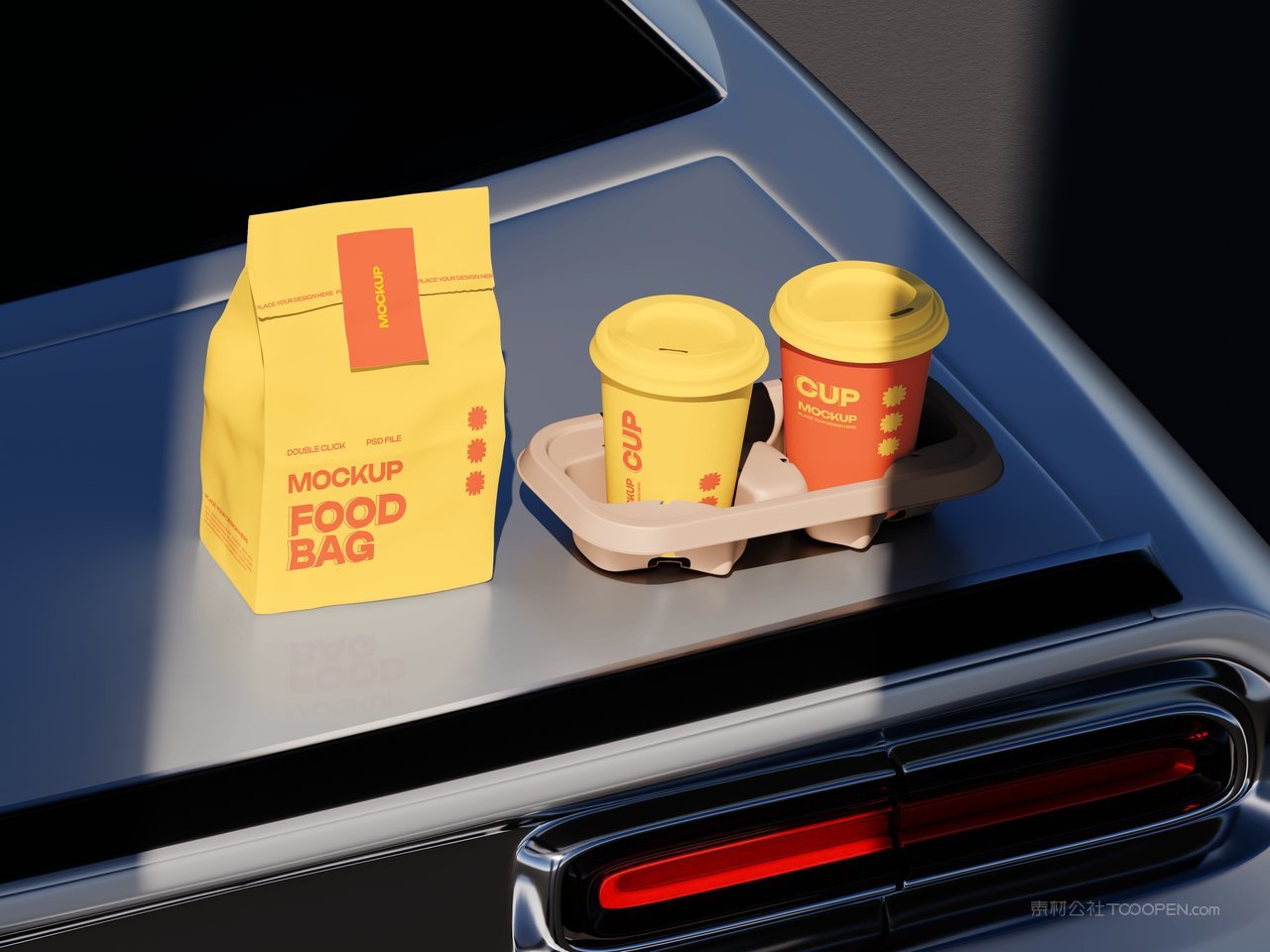 咖啡杯杯外卖包装样机